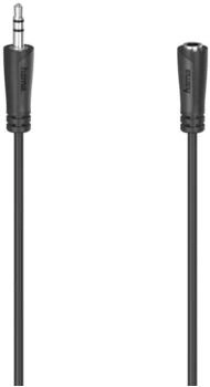 Hama Audio-Verlängerungskabel 3,5-mm-Klinken-Stecker - Kupplung Stereo 1,5 m Schwarz