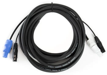 LightmaXX Hybridkabel Light Patch 5M Power / DMX (XLR+Powercon/Light 5)