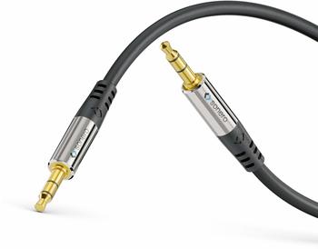 Sonero Premium Audiokabel 3.5mm Klinke 5,00m vergoldete Kontakte schwarz (S-AC500-050)