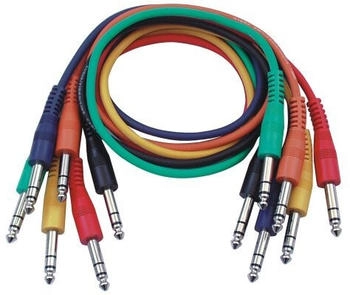 DAP FL12 6 farbige bal. Klinken-Patchkabel 90 cm (10117674)