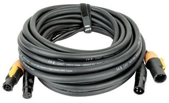 DAP FP22 Hybrid Cable Power Pro True & 3-pin XLR DMX/Power 10m schwarze Ummantelung (FP2210)