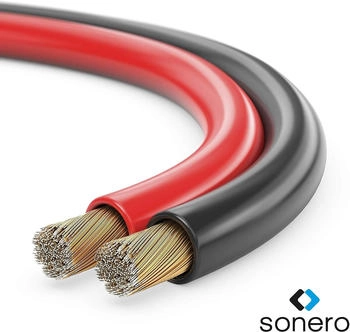 Sonero Lautsprecherkabel 2x4,0mm² CCA 30,0m rot/schwarz (S-SC2400RB-30)