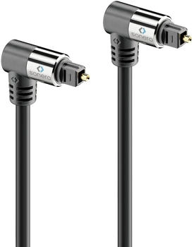 Sonero Premium optisches S/PDIF Toslink Kabel mit Winkelsteckern 2x90° 3,0m (S-OC120-030)