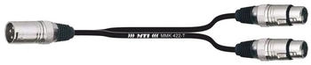 LightmaXX XLR/m 5-Pol auf 2x XLR/f 3-Pol 30 cm Splitkabel (MTP0,3M5FFX3-1-2B)