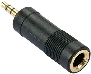 Lindy 35621 Stereo Audio-Adapter 3.5mm Klinkenstecker an 6.3mm Klinkenbuchse Audio