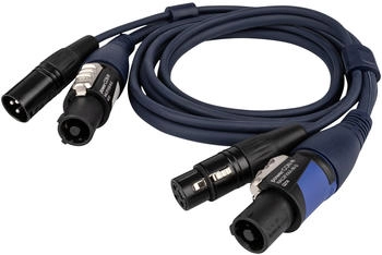 DAP powerCON/XLR M - powerCON/XLR F - DMX / Stromversorgung 3 m (90482)