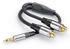 Sonero Premium Audio Adapter 0,20m 3,5mm Klinke Stecker auf 2x Cinch Buchse schwarz (S-ACA003)