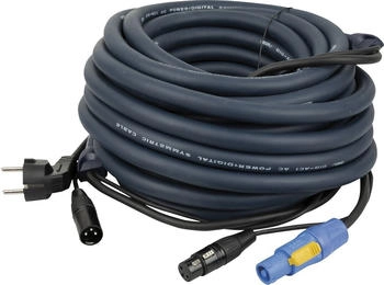 DAP FP06 Power-/Signalkabel 10m Schutzkontakt-P Twist/XLR-XLR (FP0610)