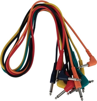 DAP FL14 6-farbige unsymmetrische Patchkabel gerade 90&deg; 90 cm (FL1490)