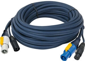 DAP powerCON/XLR M powerCON/XLR F DMX / Strom 0,75 m (90480)