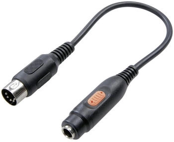 SpeaKa Professional SP-7870312 DIN-Anschluss / Klinke Audio Adapter Schwarz