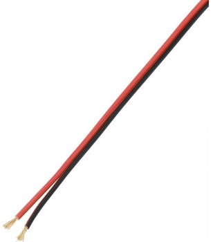 TRU Components TC-9202504 Lautsprecherkabel 2 x 0.75mm² Schwarz-Rot 100m