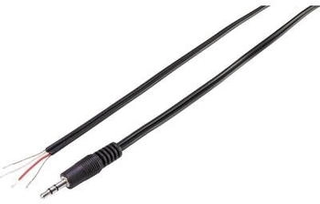 TRU Components 93038c442 Klinken-Steckverbinder 3.5 mm Klinkenstecker 3.5 mm - offene Kabelenden Stereo 1 St.