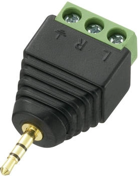 TRU Components Klinkenstecker 2,5 MM SCHRAUBANSCHLUSS