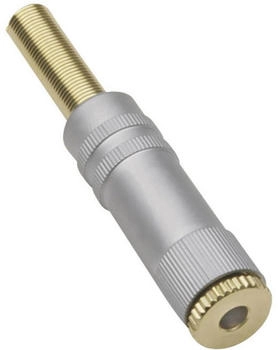 TRU Components TC-2502109 Klinken-Steckverbinder 3.5 mm Kupplung gerade Polzahl: 3 Stereo Gold 1 St.
