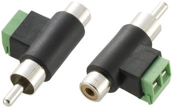 TRU Components Cinch-Adapter Cinch-Stecker - Cinch-Buchse Schrauben 1St.