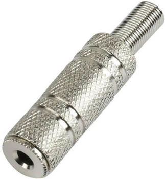 TRU Components 1572335 Klinken-Steckverbinder 3.5 mm Buchse gerade Polzahl: 3 Stereo Silber 1 St.