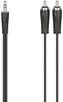 Hama 3,5-mm-Klinken-Stecker 2 Cinch-Stecker Stereo 5,0 m Schwarz 205112