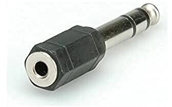 Roline Audio Adapter Stereo 6,35 mm Stecker auf 3,5 mm Buchse (11.09.4444)