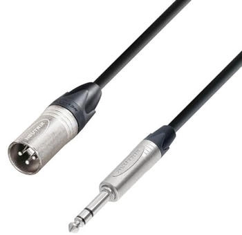 Adam Hall Cables 5 STAR BMV 0150 Symmetrisches Kabel Neutrik XLR Male x Klinke TRS 1,5 m (K5BMV0150)