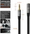 Primewire Klinkenkabel 3,5 mm aux Audio Verbindungskabel / Kupplung mit Nylonmantel 5m (3007)