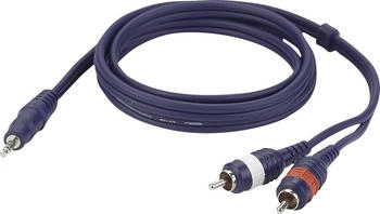 DAP Stereo Mini Jack to 2 RCA Connector 6m (FL306)
