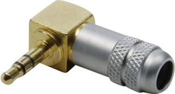 BKL Electronic 1103084 Klinken-Steckverbinder 3.5 mm Stecker gewinkelt Polzahl: 3 Stereo Gold 1 St.