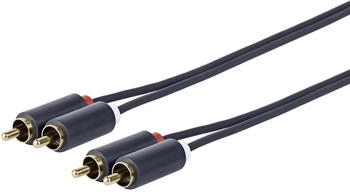VivoLink PRORCARCA3 Kabel de audio 3 m 2 x rca Schwarz