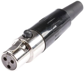 Sommer Cable HI-XMCF3 Miniatur-XLR-Steckverbinder Buchse gerade Polzahl: 3 Silber 1 St.