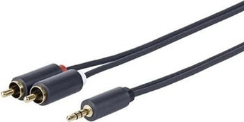 VivoLink PROMJRCA12 cable de audio 12 m 3.5mm 2 x rca Schwarz
