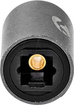 Nedis Toslink adapter toslink buchse toslink buchse gerade metall grau mit metall 1 stk box (CATB25950GY)