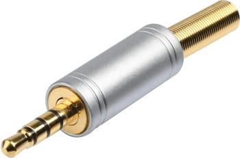 BKL Electronic 1103088 Klinken-Steckverbinder 3.5 mm Stecker gerade Polzahl: 4 Stereo Gold 1 St.