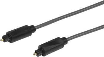 Vivanco Hochwertiges Lichtleiterkabel Toslink auf Toslink Optical Kabel Schwarz 10m (31961)
