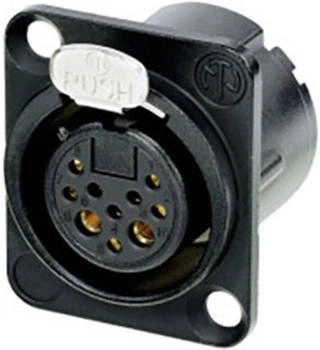 Neutrik NC10FD-LX-B-CON XLR-Steckverbinder Flanschbuchse Kontakte gerade