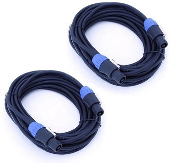 Keepdrum SC004 Boxenkabel Speakon-Kabel 10m 2 Stück Audio-Kabel Speakon 2 Stück (SC004-10)