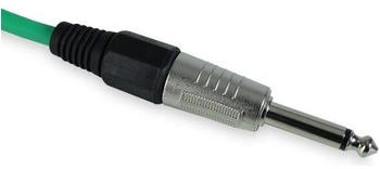 Keepdrum Gitarrenkabel GC-004 Grün Klinkenkabel Mono 9m 2 Stück 6,35-mm-Klinke 6,35-mm-Klinke (2xgc04gr9m)