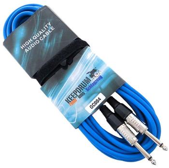 Keepdrum GC-004 Gitarrenkabel 3m Blau (GC-404)