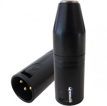 Keepdrum ADP08 Adapter XLR zu Miniklinke 3,5mm Converter Audio-Adapter XLR zu 3,5-mm-Klinke Metallgehäuse