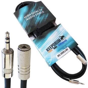 Keepdrum MC099XJ 6m Verlängerungskabel 3,5mm Stereo Mini-Klinke M/F Kopfhörer Verlängerung (MiniKlVerl-3m)