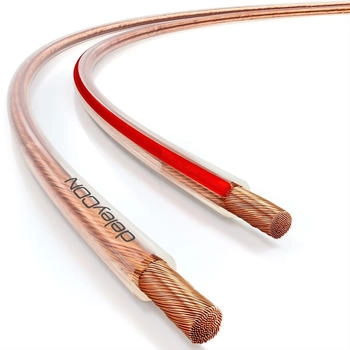 deleyCON 30m Lautsprecherkabel 2x 2,5 mm&sup2; reines Kupfer OFC Speaker Audio-Kabel (MK5823)