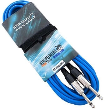 Keepdrum GC-004 Blau 6m Klinke 6,3mm + (KD GC-04BL6m)