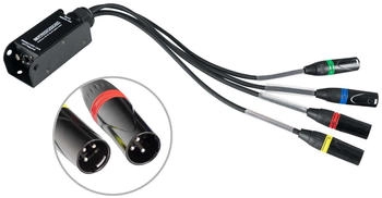 Pronomic 4-Kanal Multicore Peitsche XLR male RJ45 (00058779)