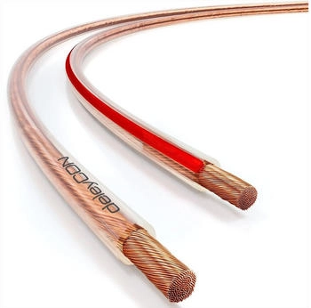 deleyCON 20m Lautsprecherkabel 2x 4,0 mm² reines Kupfer OFC Speaker Audio-Kabel (MK5828)