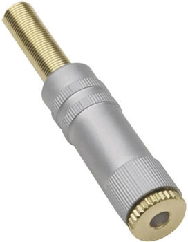TRU Components TC-2502108 Klinken-Steckverbinder 2.5mm Kupplung gerade Polzahl: 3 Stereo Gold 3 Stück