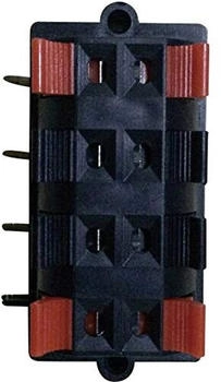 TRU Components 737763 Lautsprecher-Steckverbinder Buchse Einbau horizontal Polzahl: 8 Schwarz 1St.
