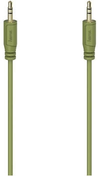 Hama Audio-Kabel "Flexi-Slim" 3,5-mm-Klinken-Stecker vergold. Grün 0,75 m Grün
