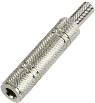 TRU Components 595219 Klinken-Steckverbinder 6.35 mm Buchse gerade Polzahl: 2 Mono Silber 1 St.