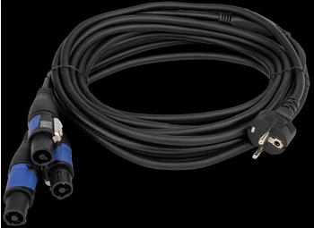 DAP Schuko-auf-Neutrik-PowerCON-Splitter 3-fach 5 m (90456)
