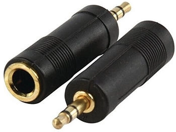 Roline Audio Adapter 3,5 mm Stecker auf 6,35 mm Buchse Schwarz (11.09.4443)