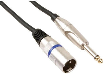 HQ-Power professionelles xlr-kabel xlr-stecker auf 6.35mm-MONO-KLINKENSTECKER (1.5m) (PAC116-1)